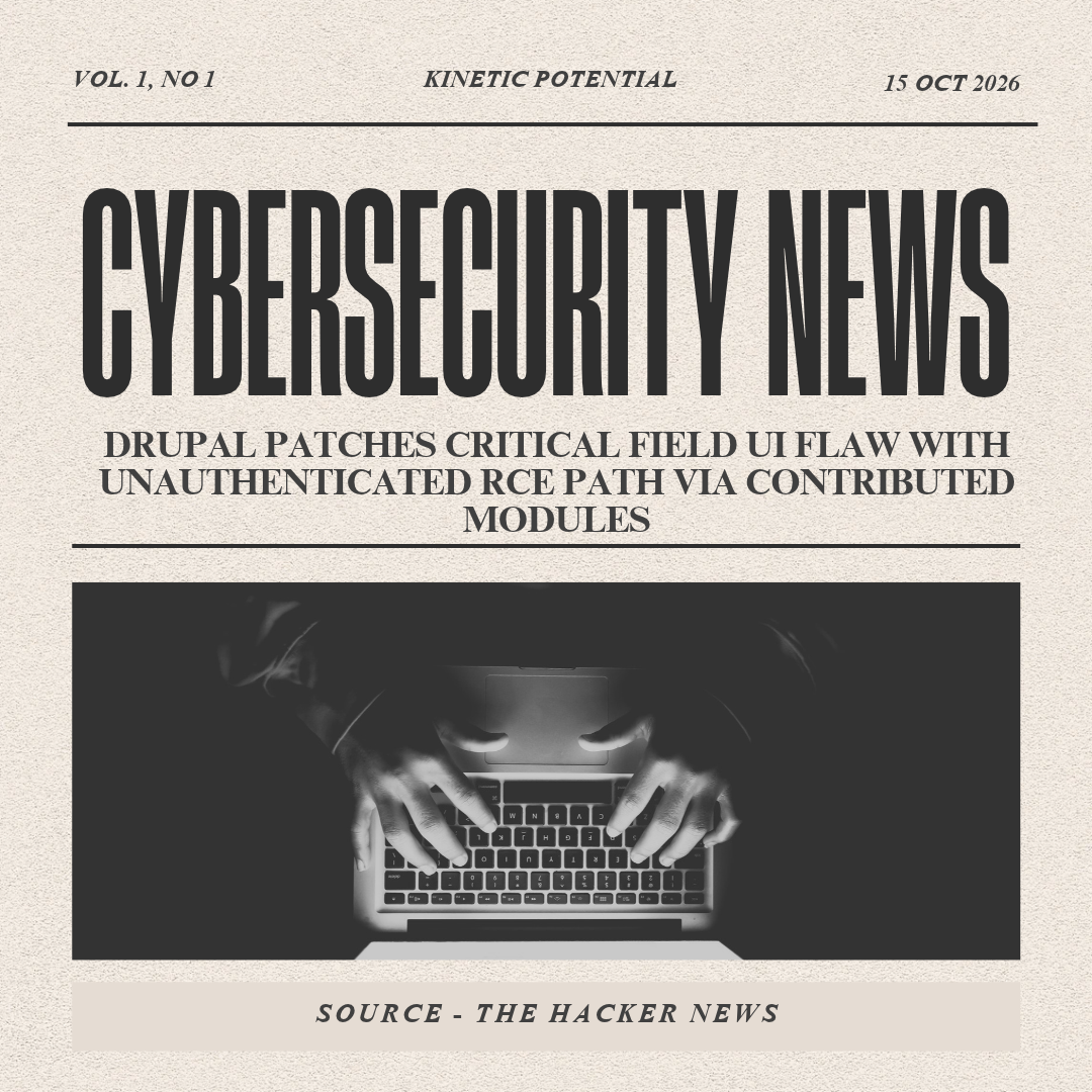 Cybersecurity News Kinetic Potential