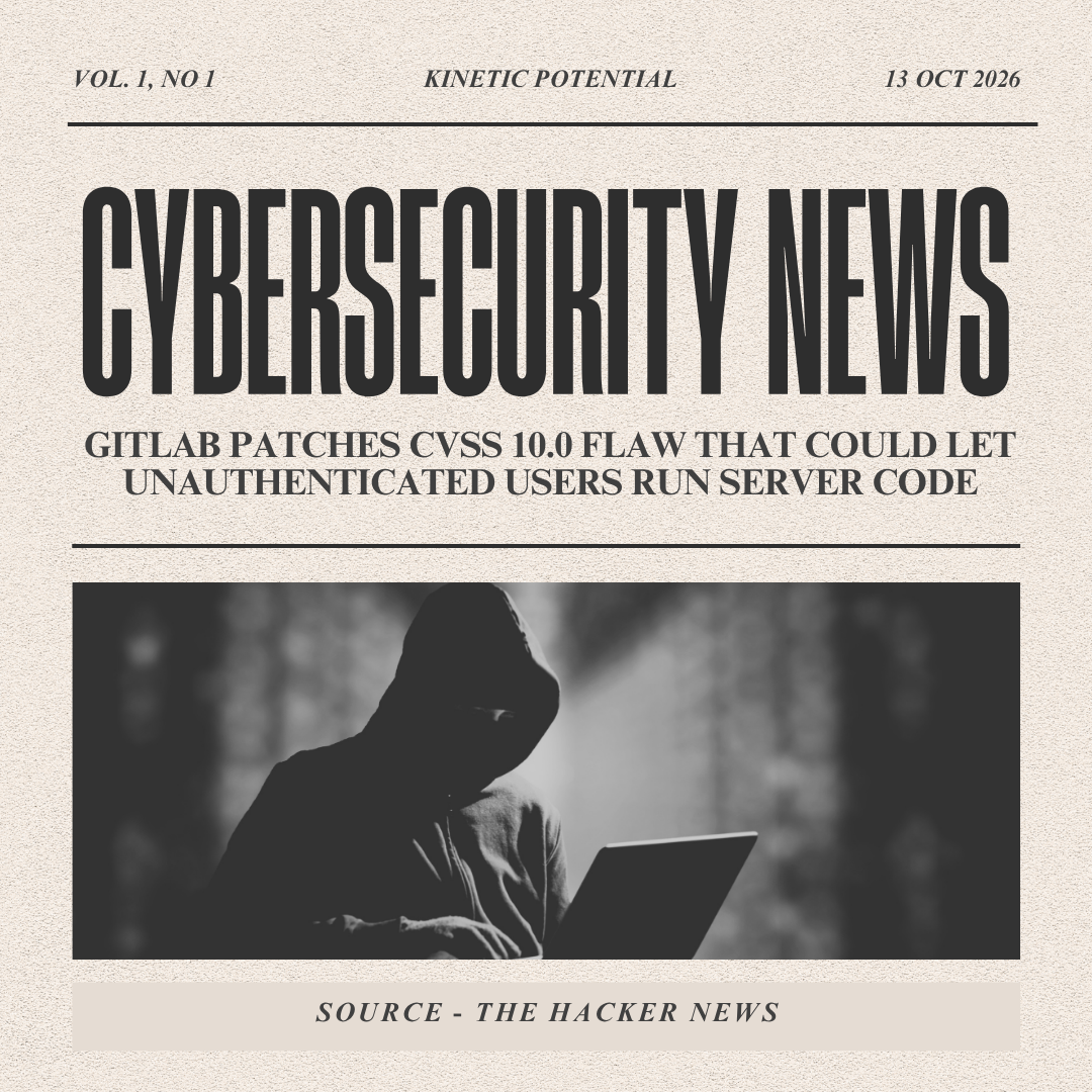 Cybersecurity News Kinetic Potential
