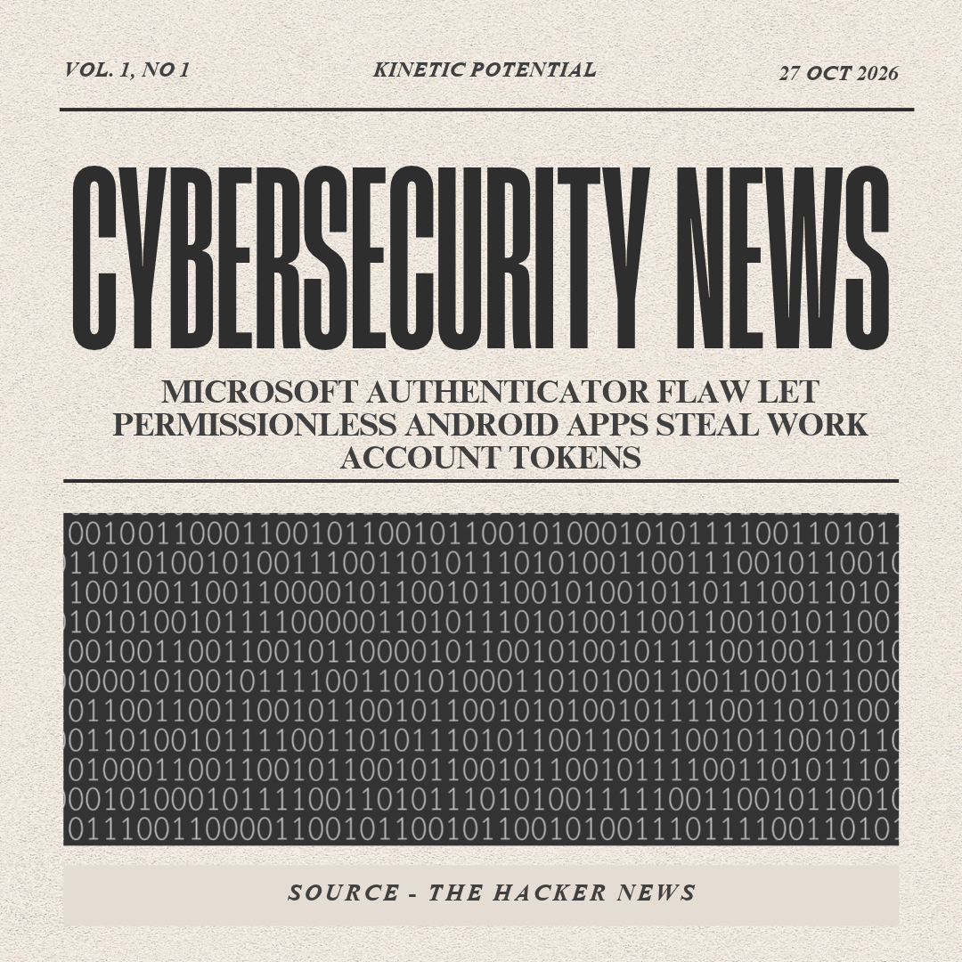 Cybersecurity News Kinetic Potential
