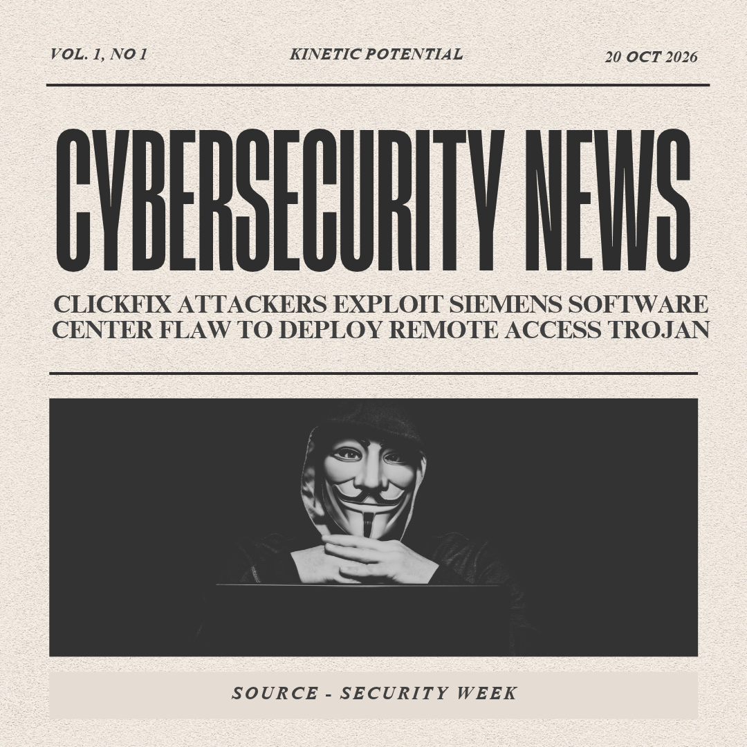 Cybersecurity News Kinetic Potential