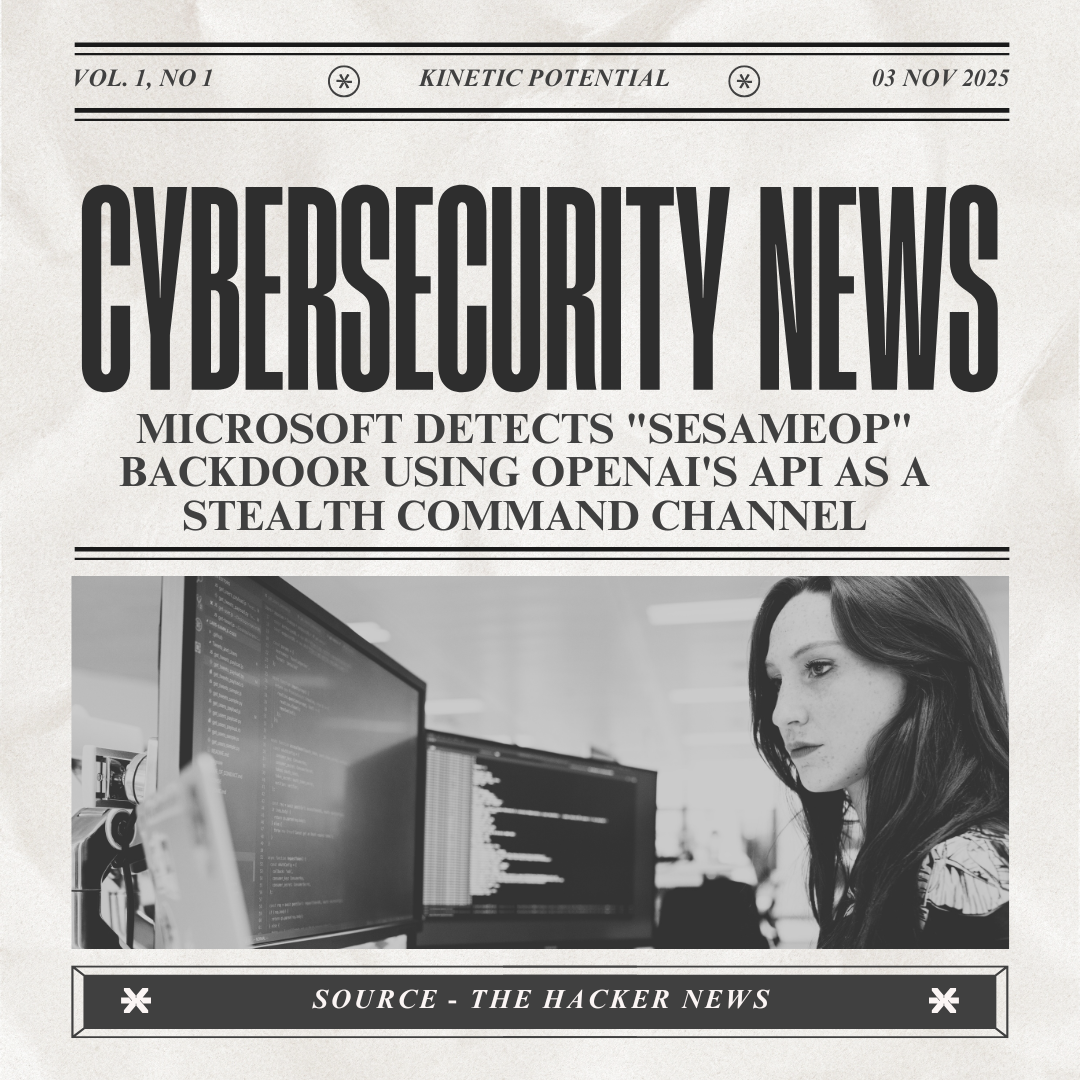 Cybersecurity News Kinetic Potential