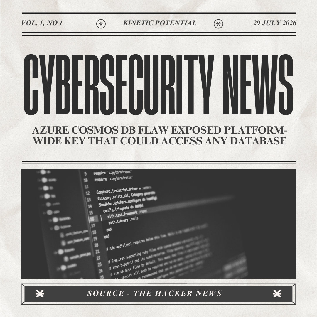 Cybersecurity News Kinetic Potential