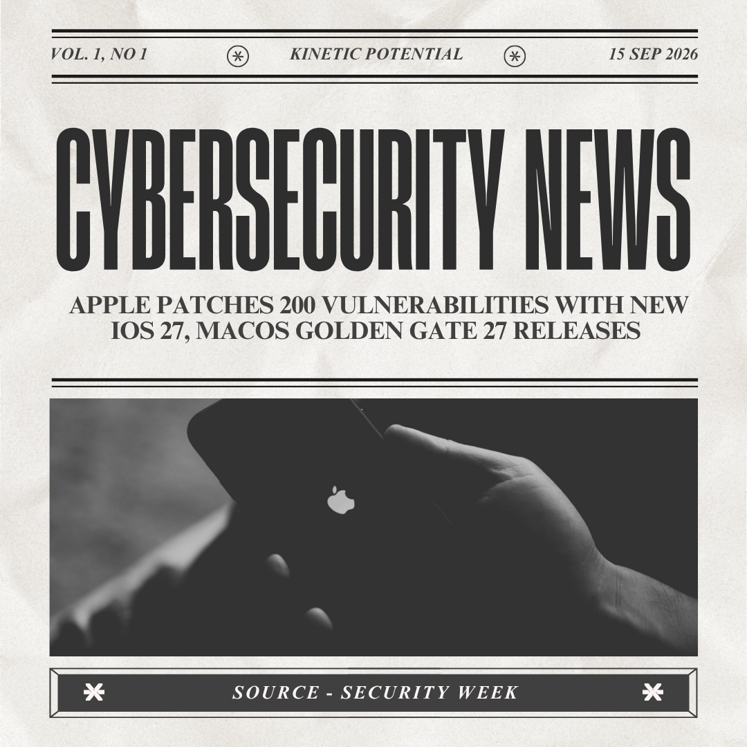 Cybersecurity News Kinetic Potential