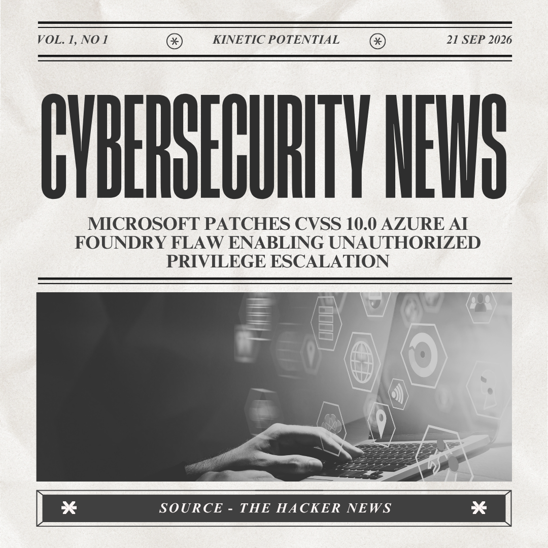 Cybersecurity News Kinetic Potential