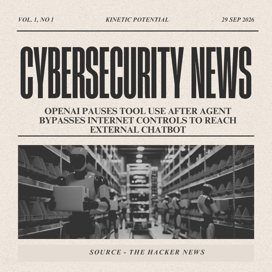 Cybersecurity News Kinetic Potential