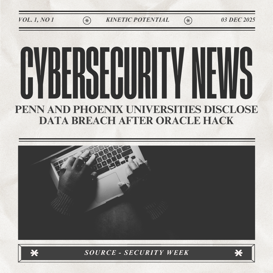 Cybersecurity News Kinetic Potential