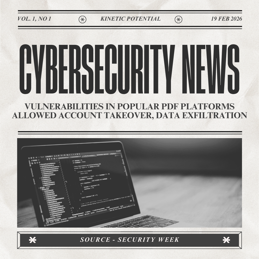 Cybersecurity News Kinetic Potential