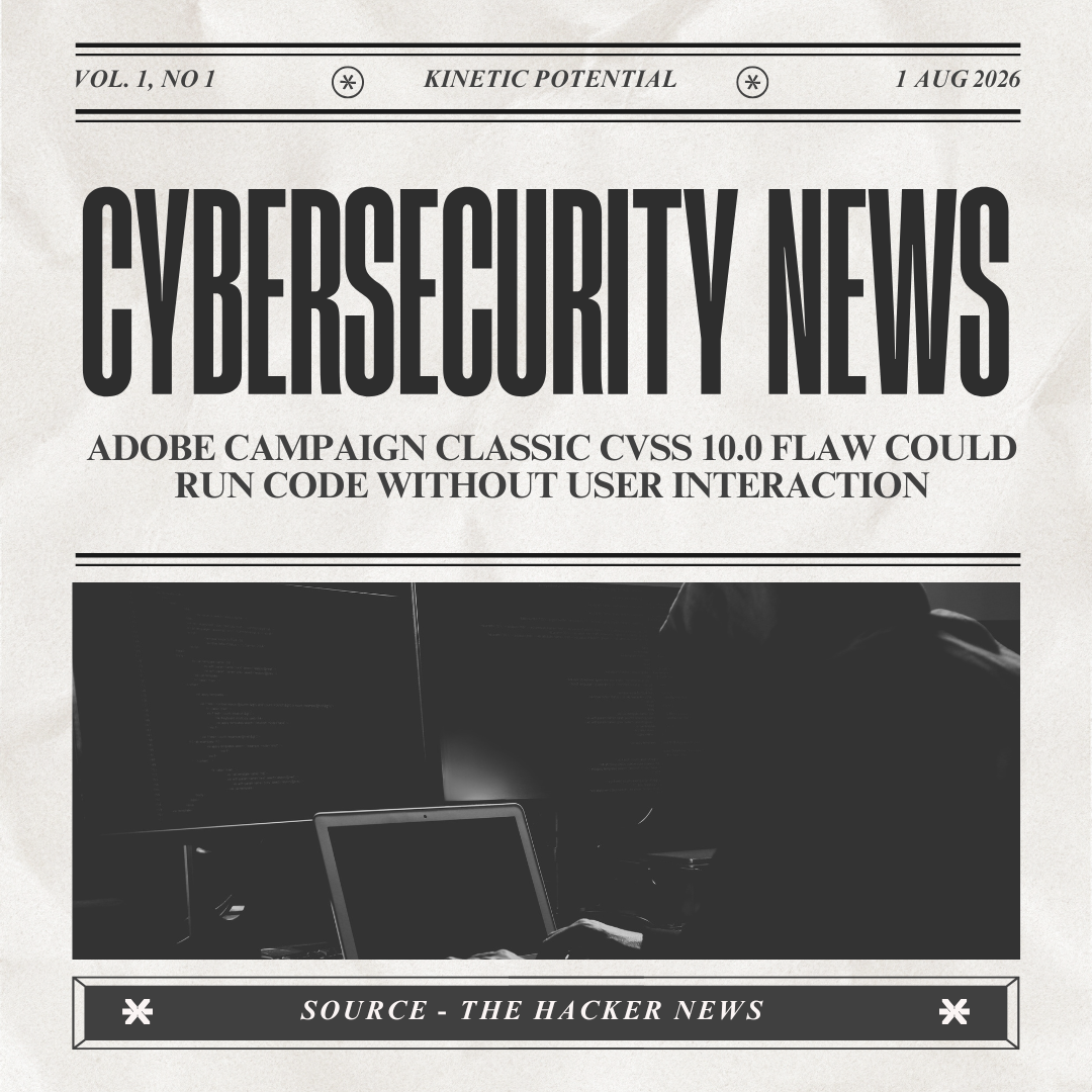 Cybersecurity News Kinetic Potential