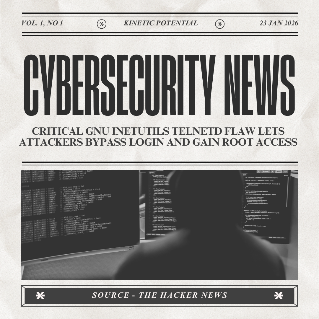 Cybersecurity News Kinetic Potential