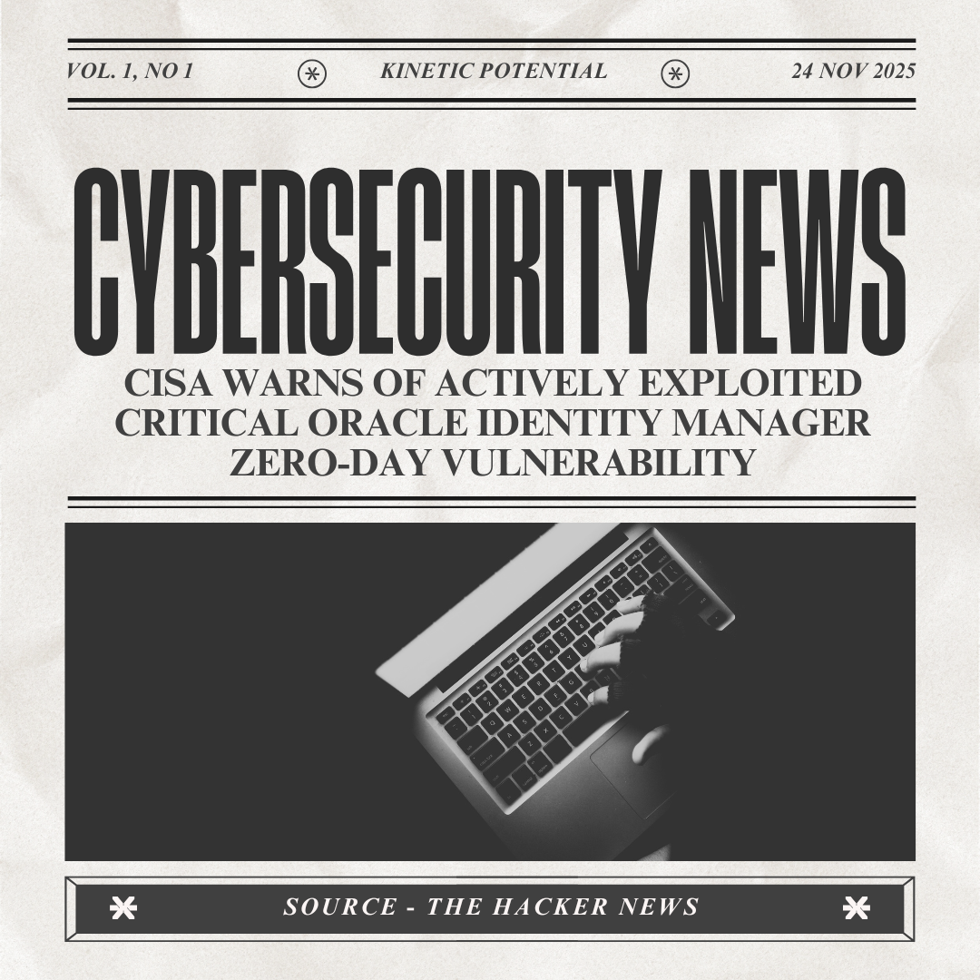 Cybersecurity News Kinetic Potential