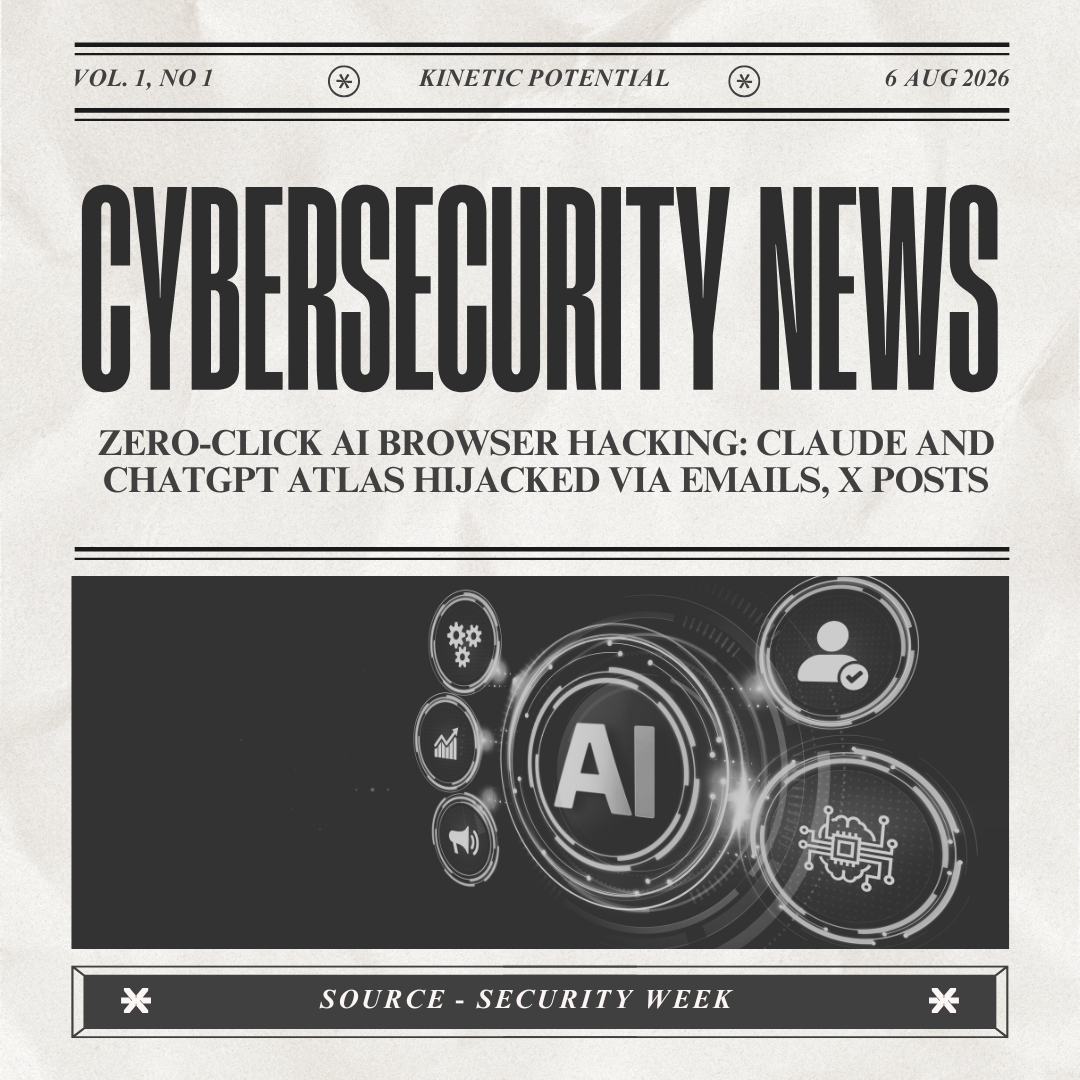 Cybersecurity News Kinetic Potential