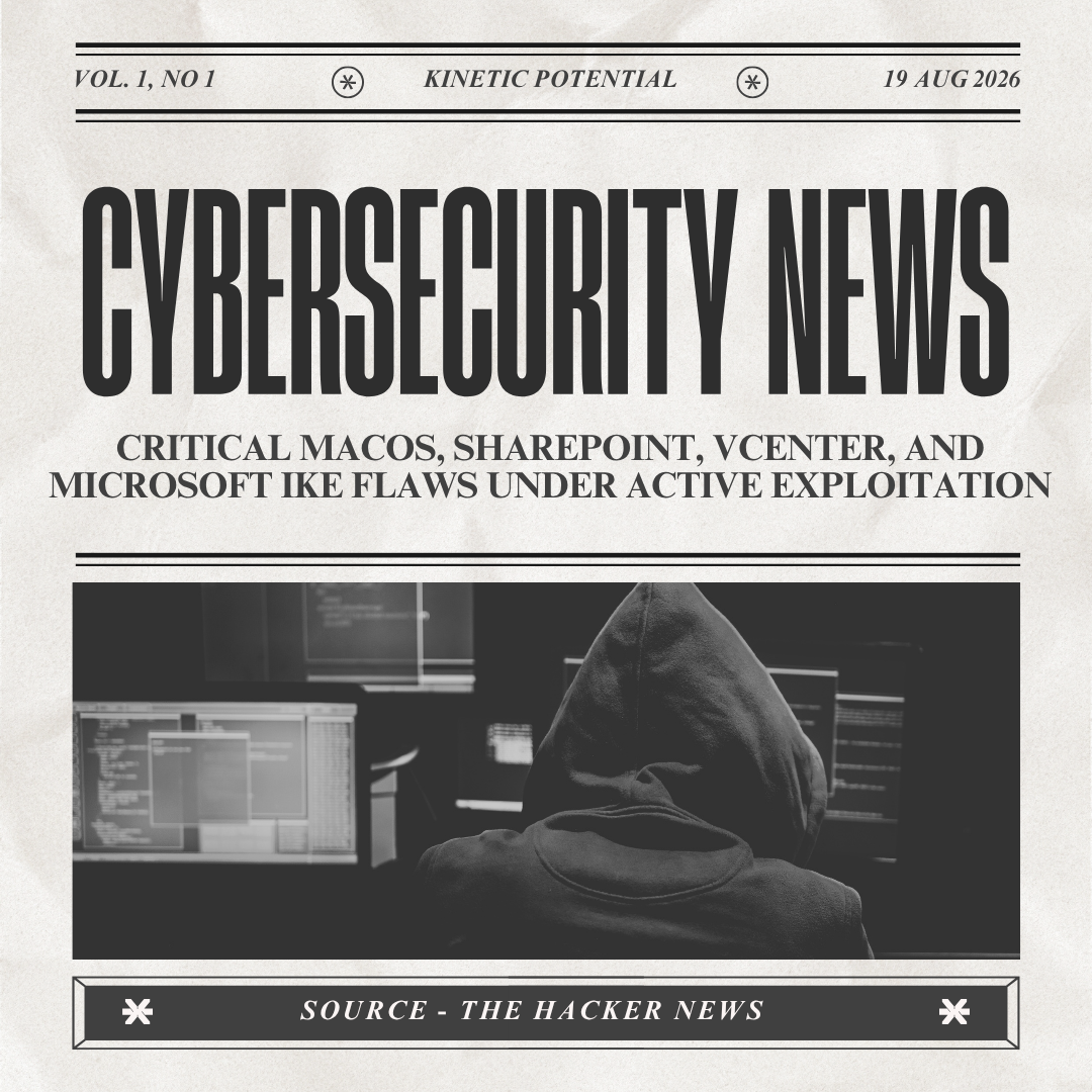 Cybersecurity News Kinetic Potential