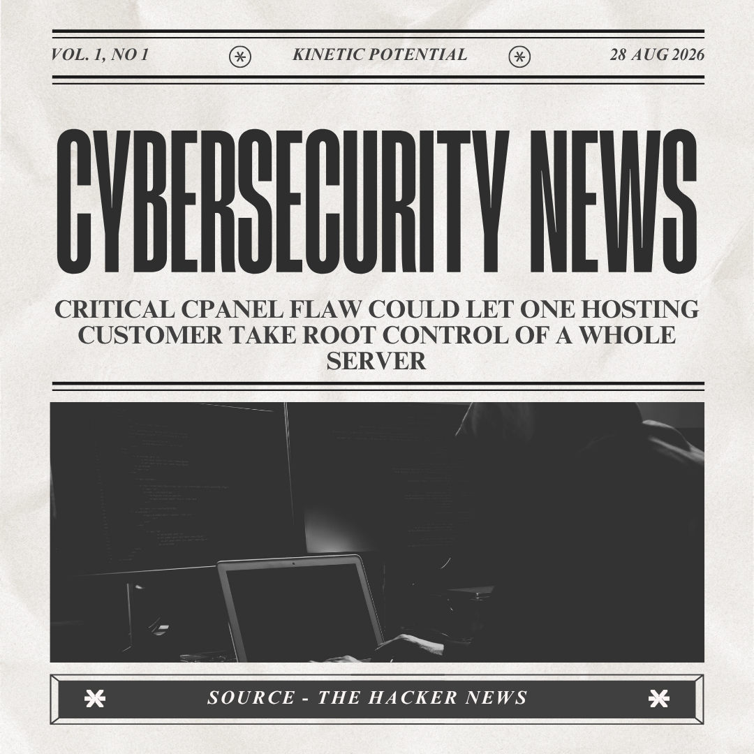 Cybersecurity News Kinetic Potential