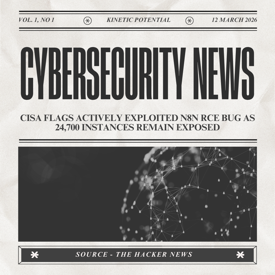 Cybersecurity News Kinetic Potential