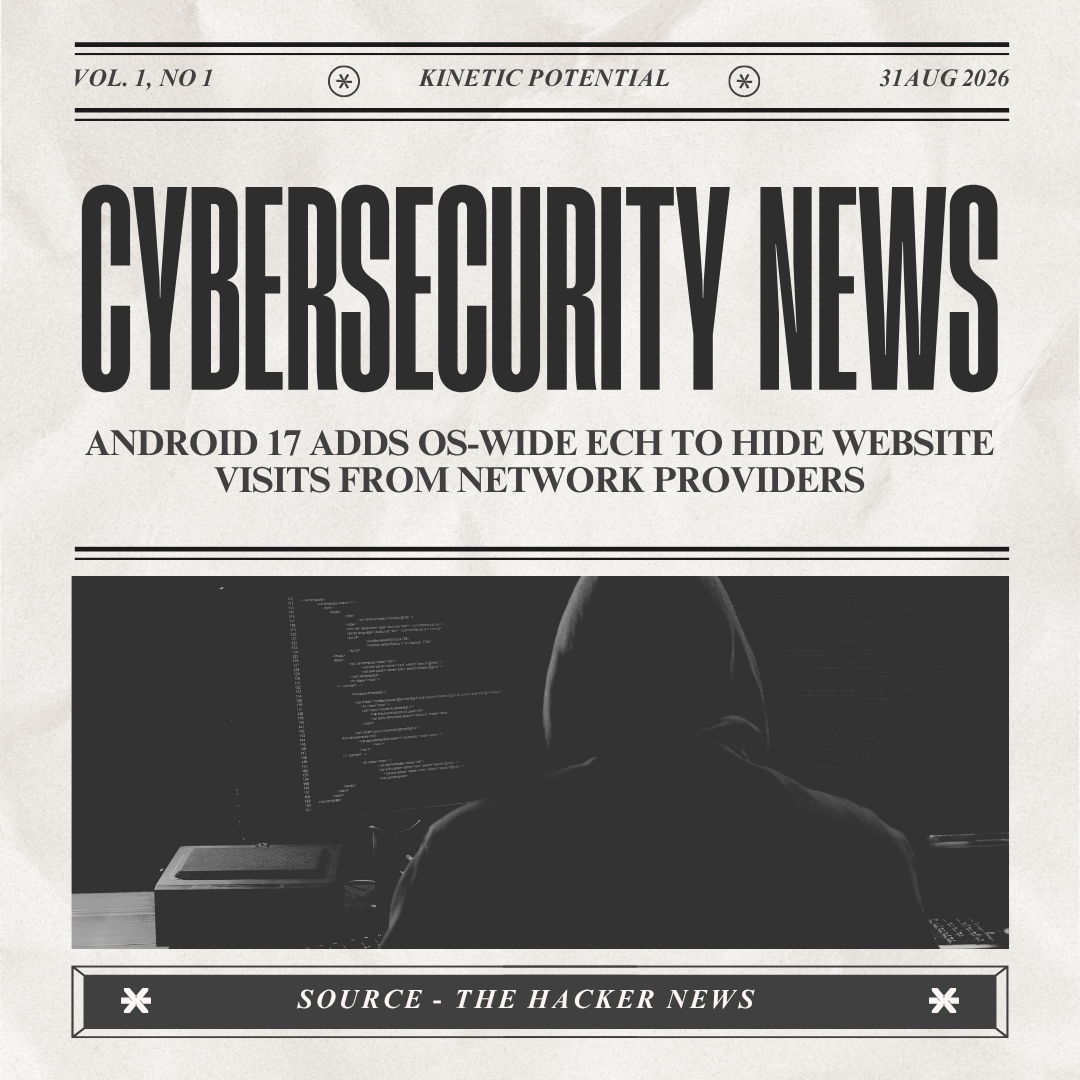 Cybersecurity News Kinetic Potential