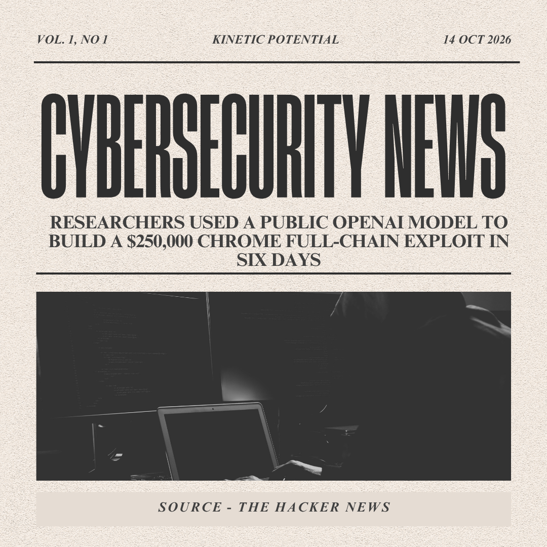 Cybersecurity News Kinetic Potential